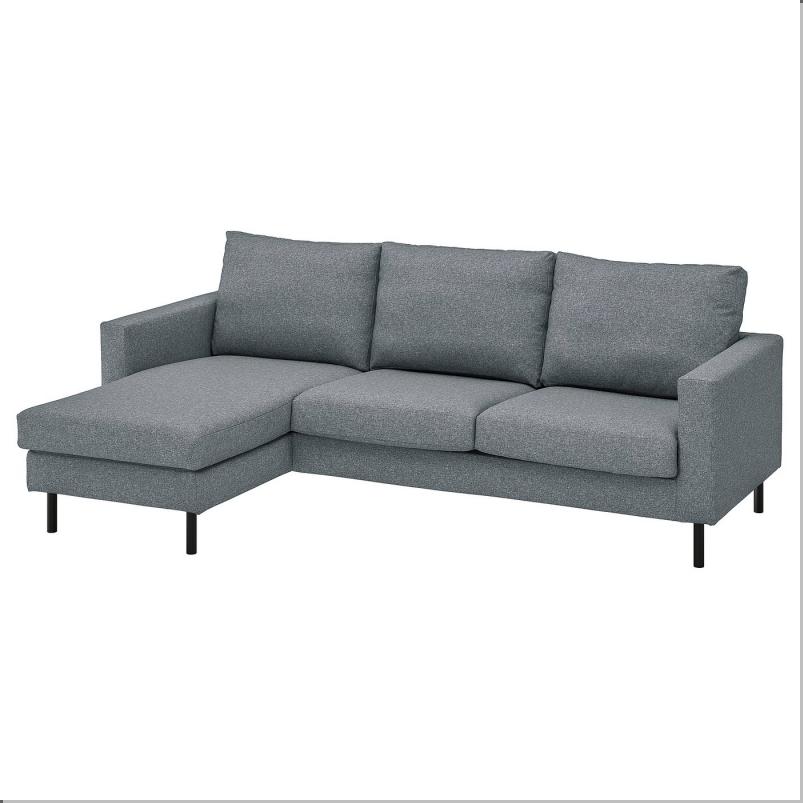 SALTSJOBADEN サルトショバーデン 3人掛けソファ 寝椅子付き - グンナレド ミディアムグレー