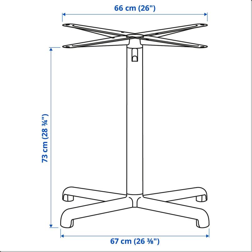 STENSELE ステーンセレ 台座 - チャコール 73cm
