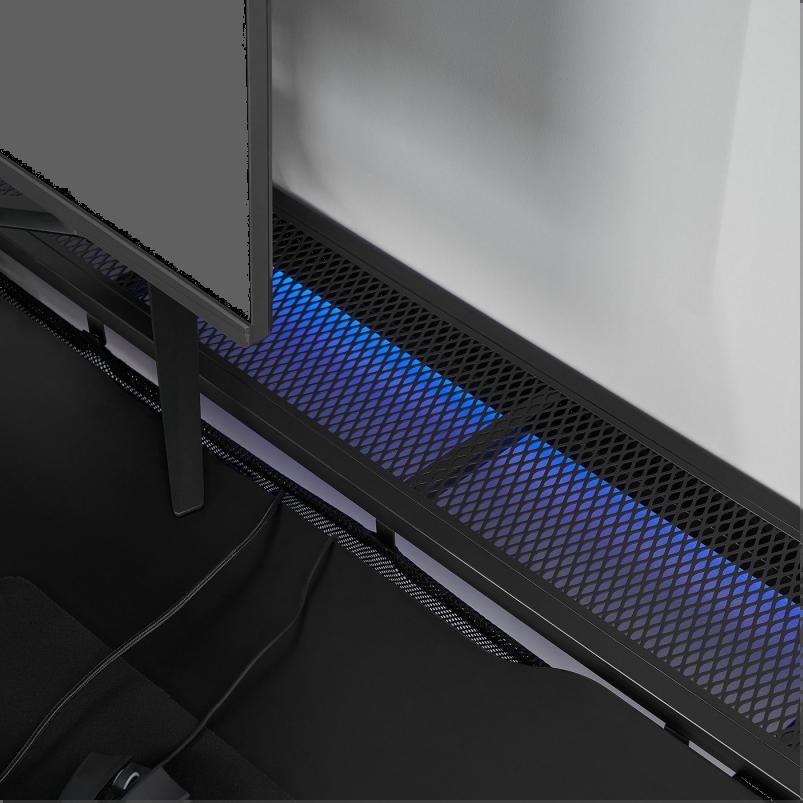 UTESPELARE ウーテスペラレ ゲーミングデスク - ブラック 160x80cm