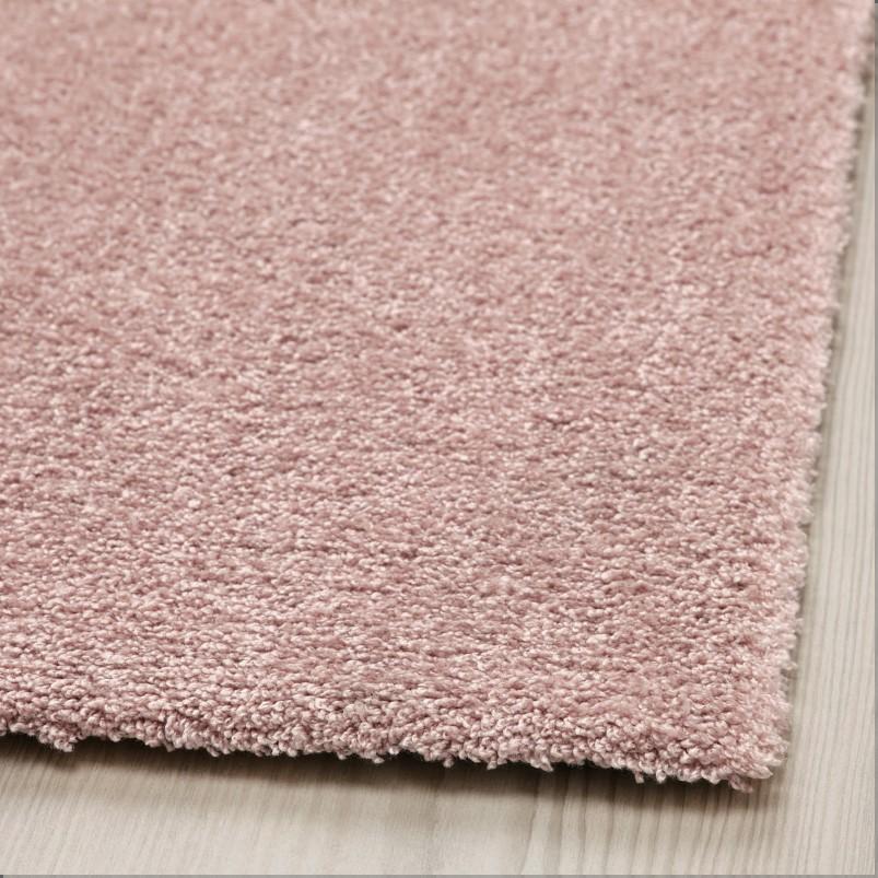 KNARDRUP クナールドルップ ラグ パイル短 - ペールピンク 200x300cm
