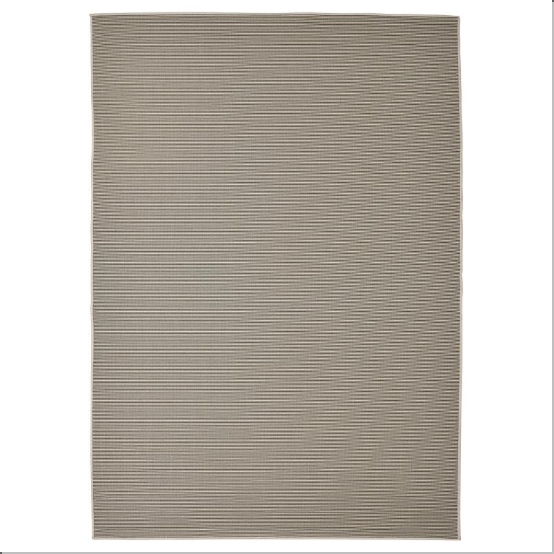 VIRKLUND ヴィルクルンド ラグ 平織り、室内/屋外用 - ベージュ／ダークグレー 160x230cm