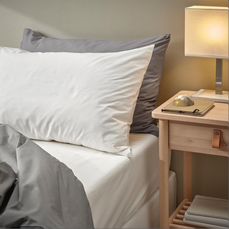 RONNVECKMAL ロンヴェックマル ボックスシーツ - ホワイト 80x200cm