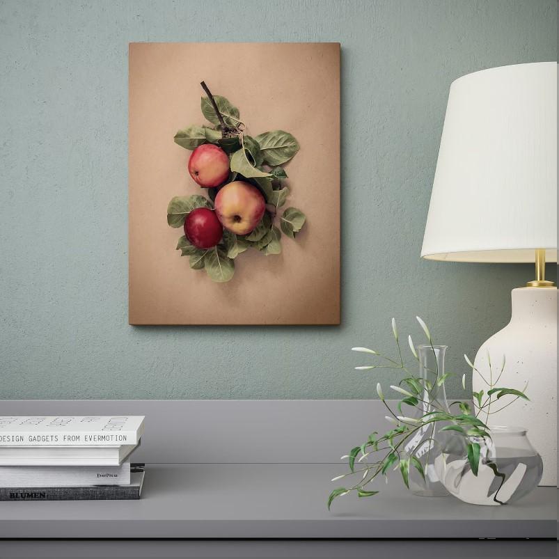 PJATTERYD プィエッテリード アート - 葉っぱとリンゴ 30x40cm