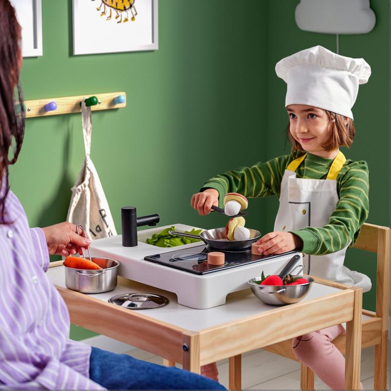 STENMUS ステンムス ミニおままごとキッチン - ホワイト/ブラック