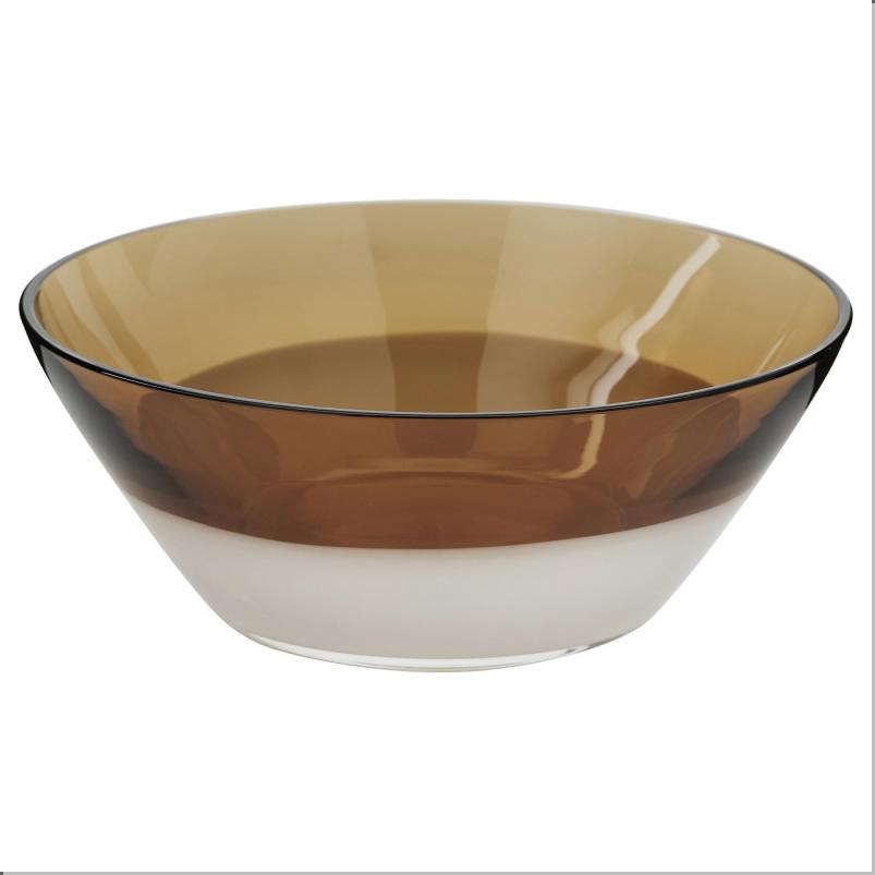 OMMJANGE オッミェンゲ ボウル - ブラウン/グラス 15cm