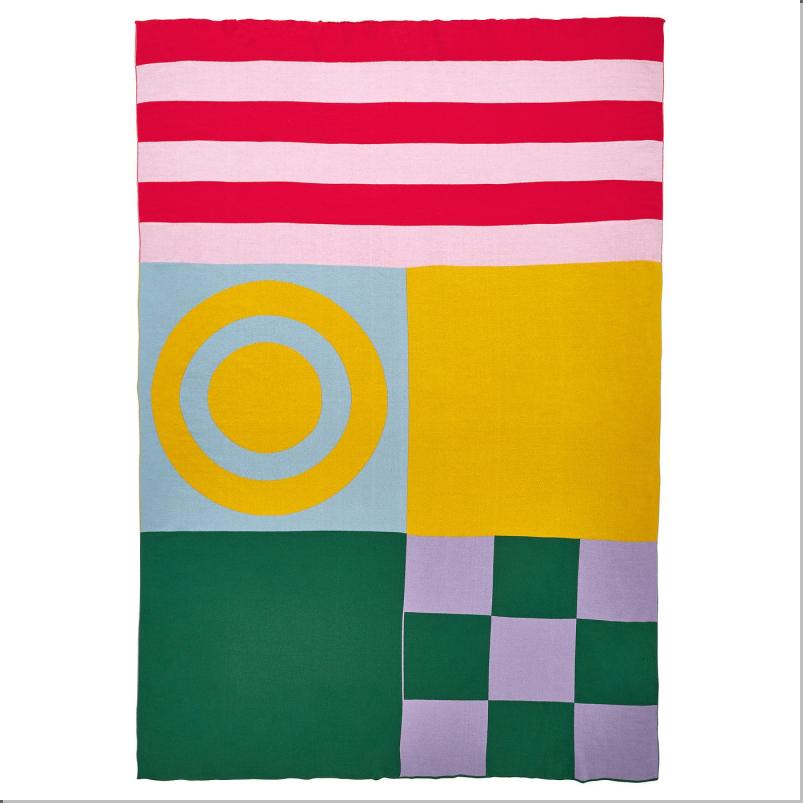 GREJSIMOJS グレイシモイス 毛布 - 模様入り/マルチカラー 130x170 cm