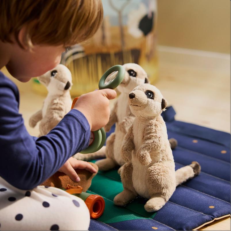 SANDLOPARE サンドローパレ ぬいぐるみ - ミーアキャット/ベージュ 20cm