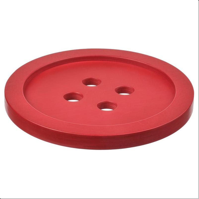 VINTERFINT ヴィンテルフィント トレイ - ボタン レッド 30cm