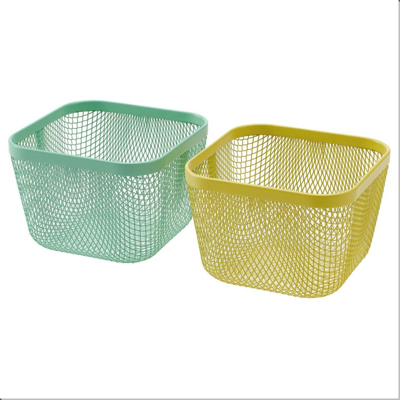 IKEA 365+ 食品保存バスケット - メタル/イエロー グリーン 14x14x10cm