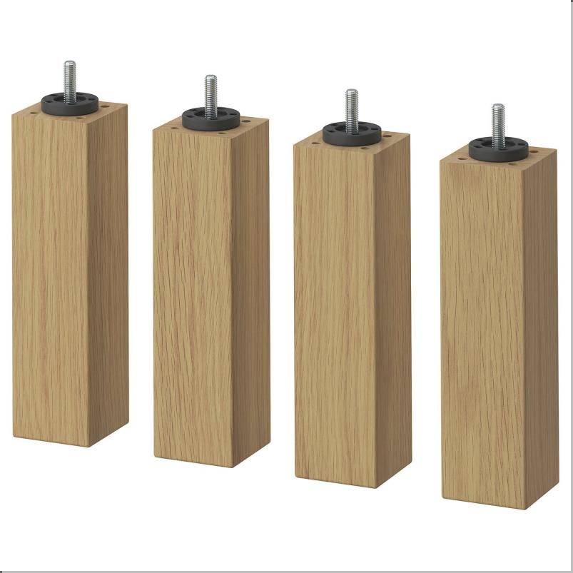 BURFJORD ブールフョールド 脚 - オーク調 20cm