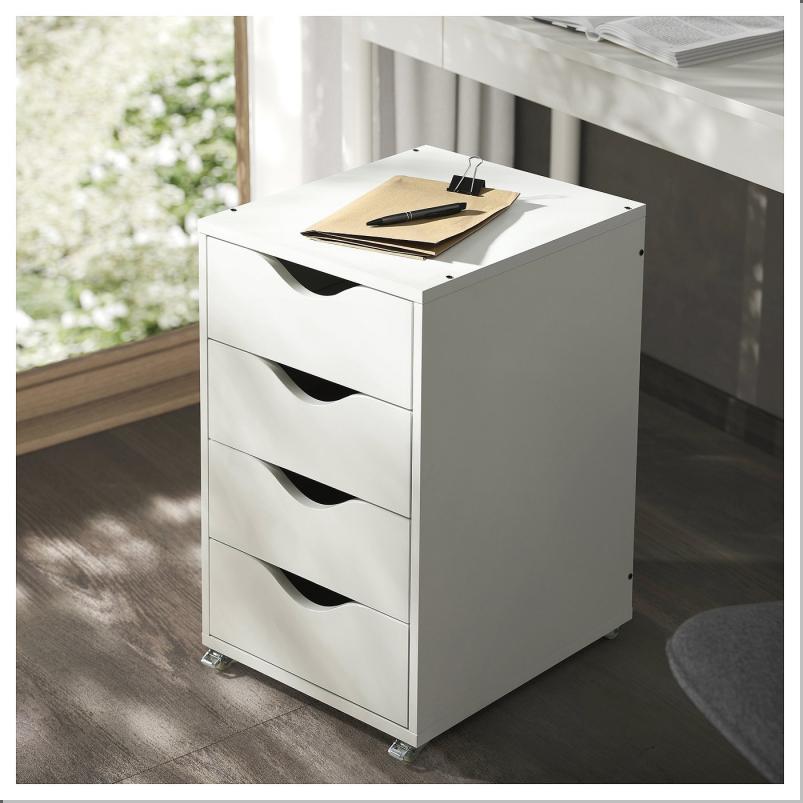 FRIIDROTT フリーイードロット 引き出しユニット キャスター付き - ホワイト 35x56cm