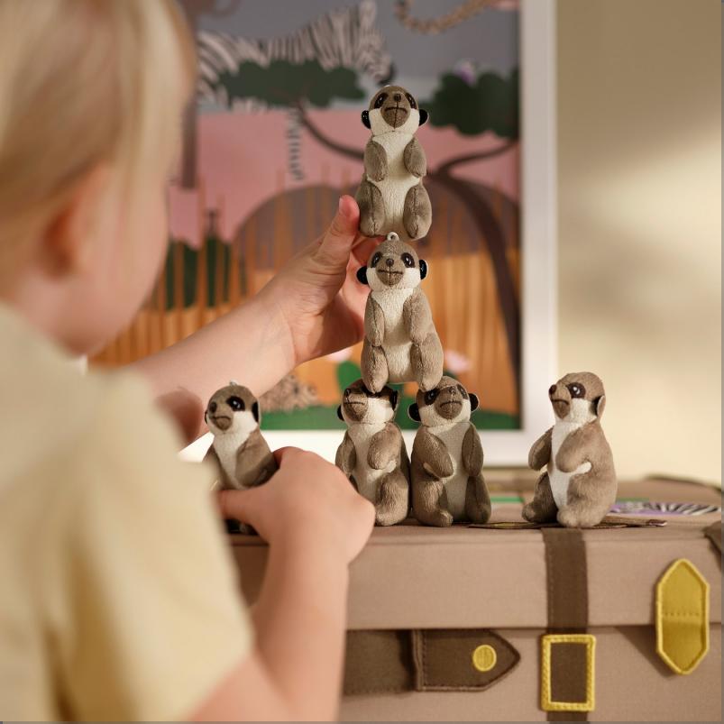 SANDLOPARE サンドローパレ ぬいぐるみ - ミーアキャット/ミニ ベージュ 8cm