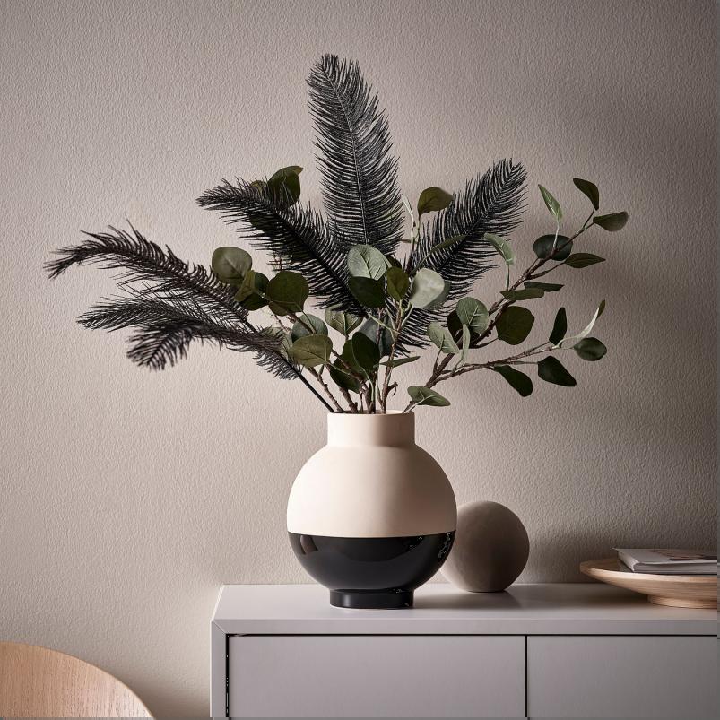 SMYCKA スミッカ 造花 スプレー - 室内/屋外用/ブラック 65cm