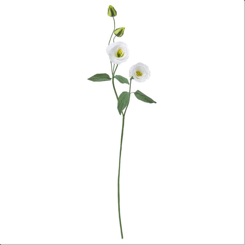 GULDSPETT グルドスペット 造花 - 紙/トルコギキョウ ホワイト 55cm