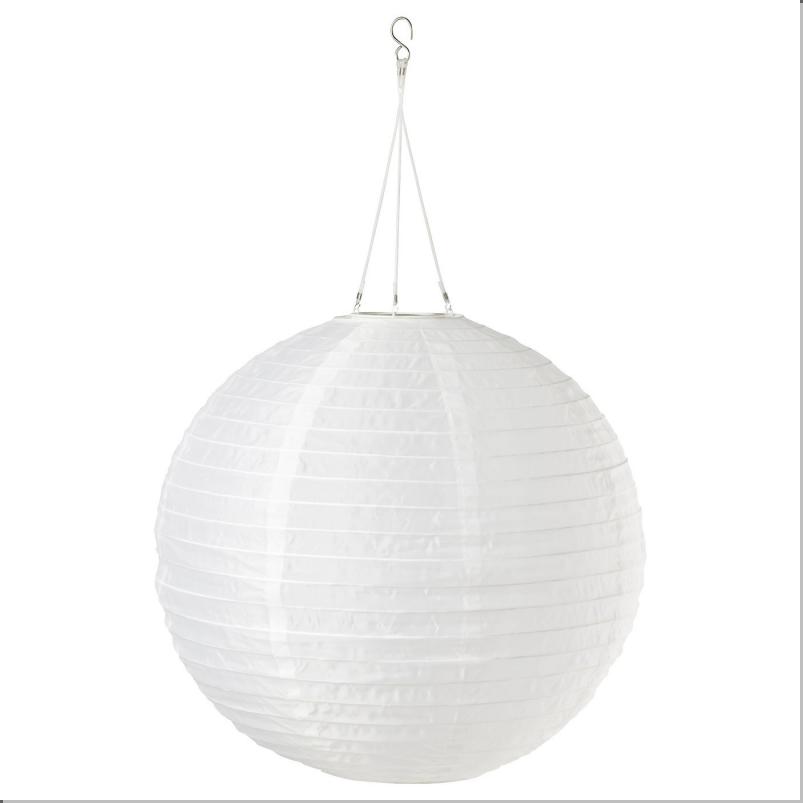 SOLVINDEN ソルヴィンデン LED太陽電池式ペンダントランプ - 屋外用/球形 ホワイト 45cm