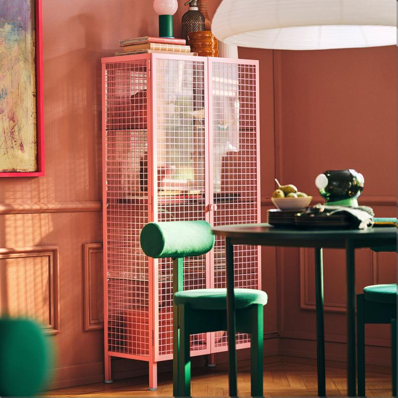 IKEA PS 2026 コレクションケース - ライトピンク 73x36x160 cm
