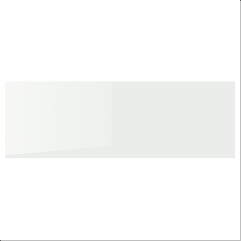 BESTA ベストー トップパネル - ガラス/ホワイト 120x40cm