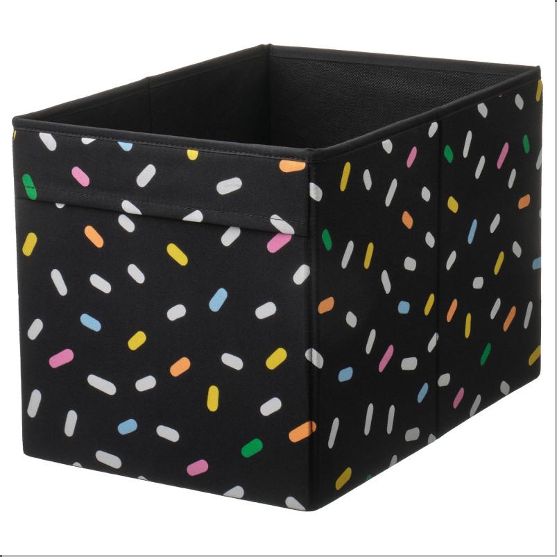 SKAJARE スコーヤレ ボックス - ブラック/スプリンクル 26x37x26cm