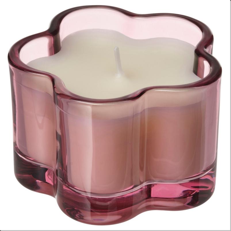 MORKULLA モルクッラ アロマキャンドル グラス入り - ライラック アソートカラー 12 時間