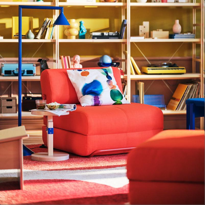 IKEA PS 2026 チェアベッド - スキフテボー ブライトオレンジ