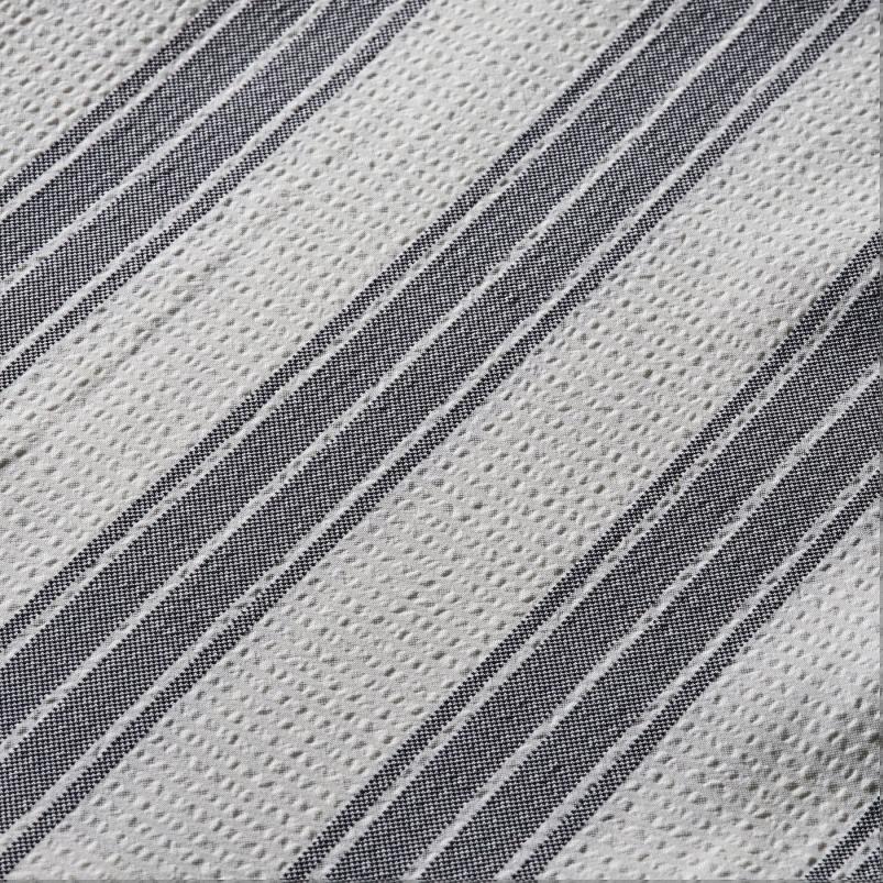 STAVBJORNBAR スタヴビョーンベール シャワーカーテン - ブラック/ホワイト 180x200cm