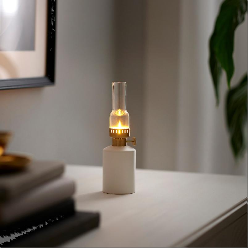 KNÖLTÅNG クノールトング LEDテーブルデコレーション - 電池式 ホワイト