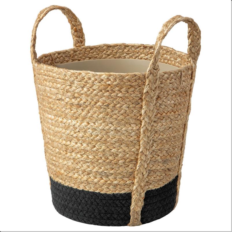 TARNMAS テルンモース 鉢カバー - 室内/ベージュ/ブラック 24cm