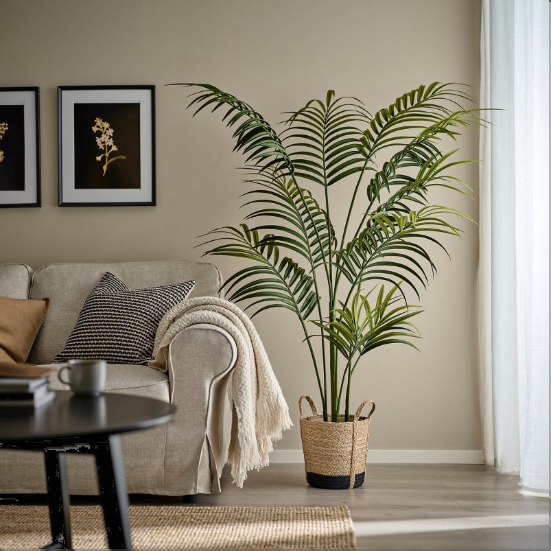 TARNMAS テルンモース 鉢カバー - 室内/ベージュ/ブラック 24cm