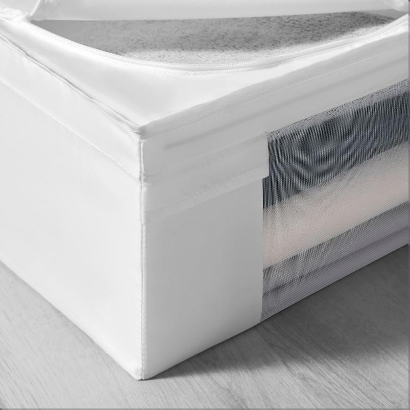 SKUBB スクッブ 収納ケース メッシュ窓付き - ホワイト 43x53x19cm