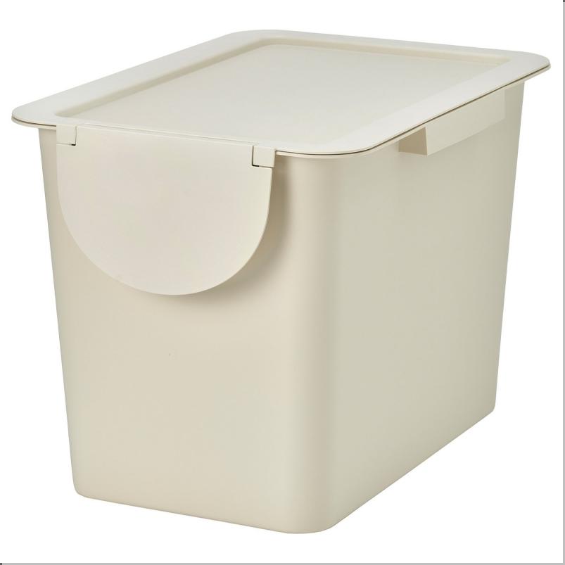 TROSKNING トロスクニング ふた付き容器 - ライトベージュ 25L