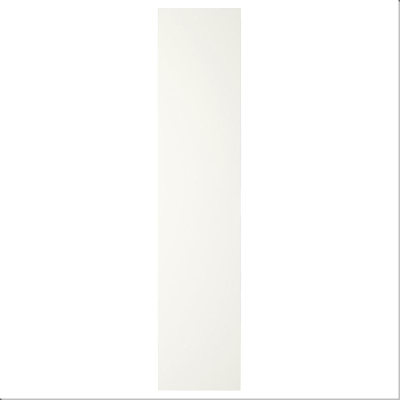 FORSAND フォルサンド 扉 ヒンジ付き - ホワイト 50x229cm