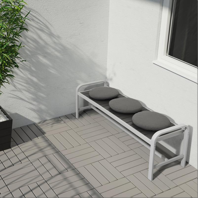 FROSON/DUVHOLMEN フローソーン/デューヴホルメン シートクッション 屋外用 - ダークグレー 35cm