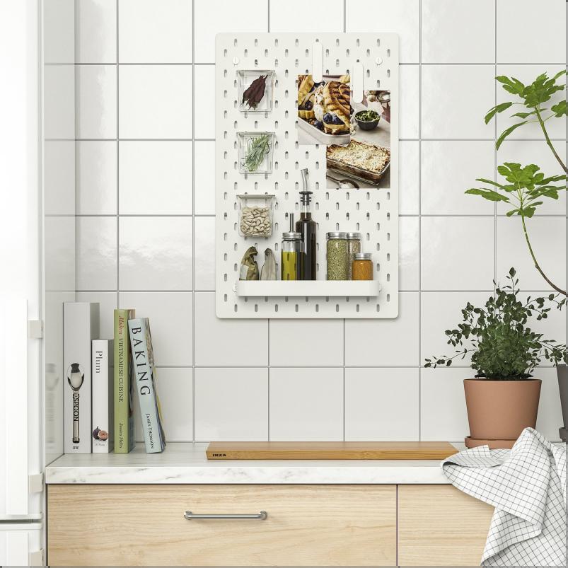 SKADIS スコーディス 有孔ボードコンビネーション - ホワイト 36x56cm