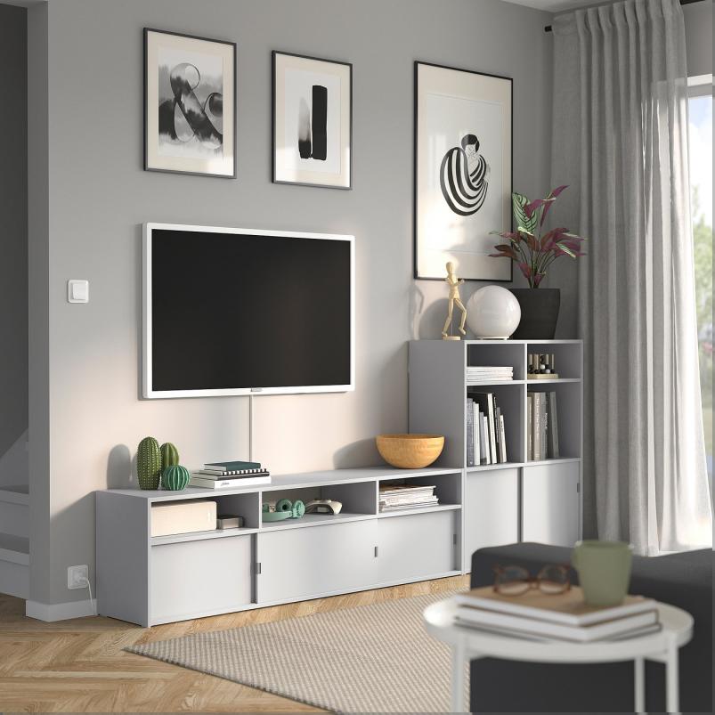 SPIKSMED スピクスメッド テレビボード - ライトグレー 233x32x96cm