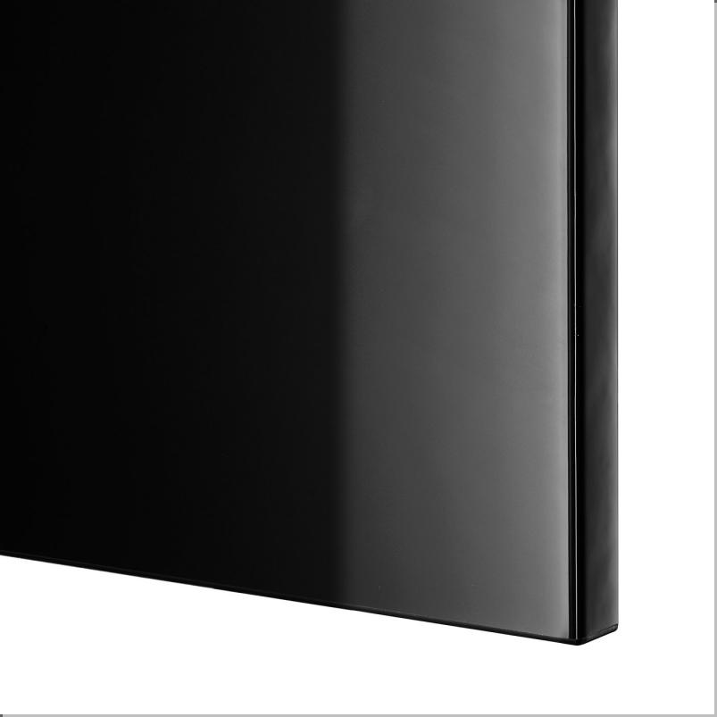 BESTA ベストー テレビ台 - ホワイト セルスヴィーケン/フェルスヴィーク チャコール 180x42x48cm