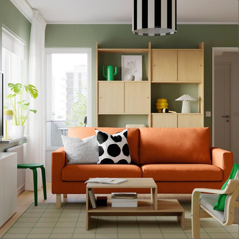 SALTSJOBADEN サルトショバーデン 3人掛けソファ - トネルード レッドブラウン