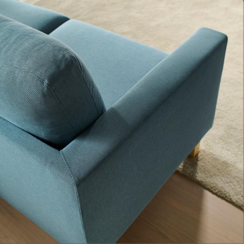 SALTSJOBADEN サルトショバーデン 3人掛けソファ 寝椅子付き - フリードトゥナ ダークグレーブルー