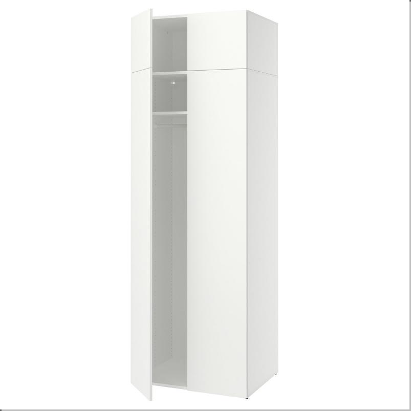 LASTARE ラスタレ ワードローブコンビネーション - ホワイト 80x62x236cm