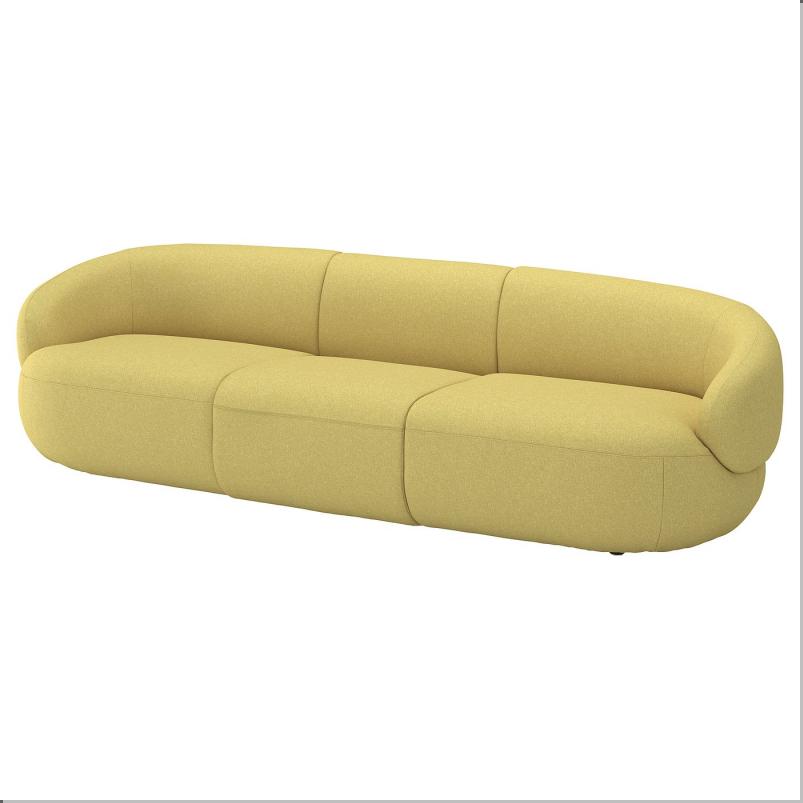 LILLESATER リレセーテル 4人掛けソファ - グンナレド ブライトグリーンイエロー