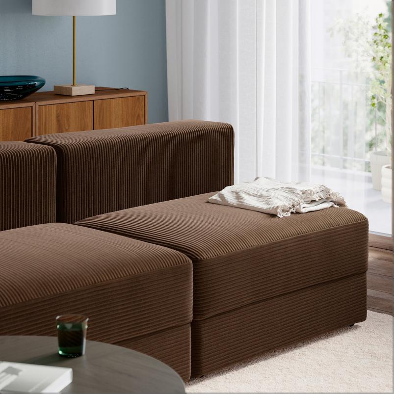 JATTEBO イェッテボ 4.5人掛けモジュールソファ - サムサーラ ダークブラウン