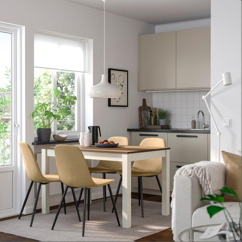 ÅLHULT オールフルト / NORDMANSSKÄR ノルドマンスシェール テーブル＆チェア4脚