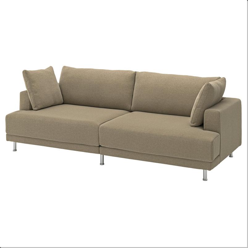 UPPAKRA ウッポークラ 3人掛けモジュールソファ - ヨハネスホブ ブラウンベージュ