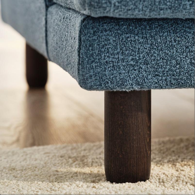 UPPAKRA ウッポークラ 寝椅子モジュール - アームレスト付き 右/アクスヴァラ ダークグレーブルー