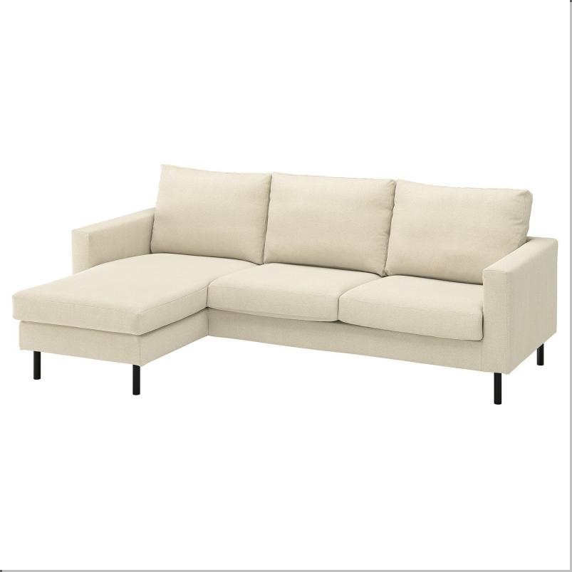 SALTSJOBADEN サルトショバーデン 3人掛けソファ 寝椅子付き - フリードトゥナ ライトベージュ