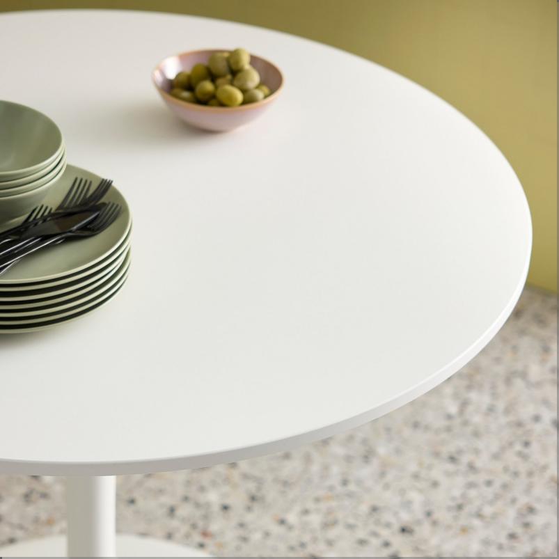 DOCKSTA ドクスタ / KRYLBO クリルボー テーブル＆チェア4脚 - ホワイト/ブルー 103cm