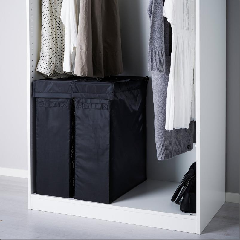 SKUBB スクッブ ランドリーバッグ スタンド付き - ブラック 80L