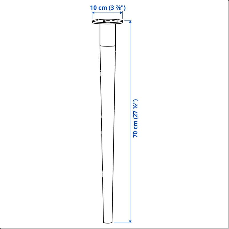 HILVER ヒルヴェル 脚 円錐形 - 竹 70cm
