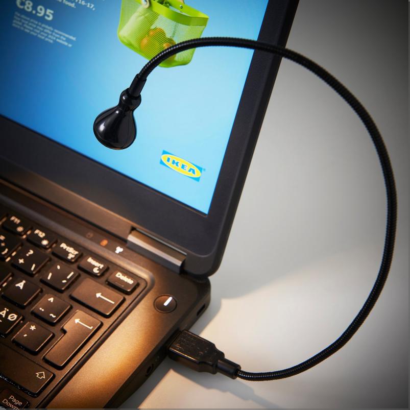 JANSJÖ ヤンショー LED USB ランプ - ブラック