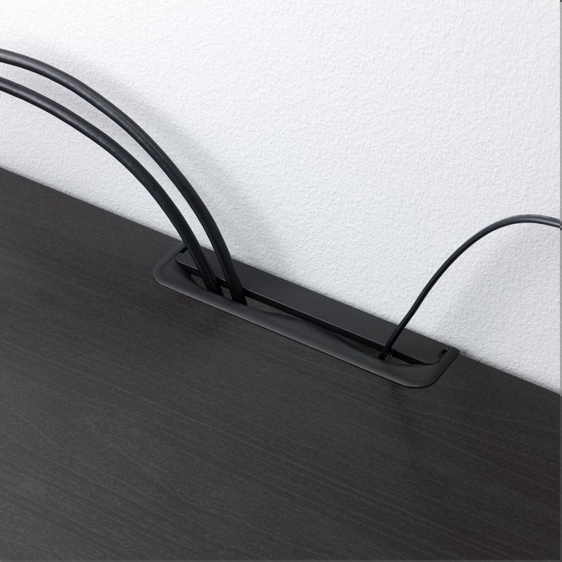 BESTA ベストー テレビ台 - ブラックブラウン 180x40x64cm