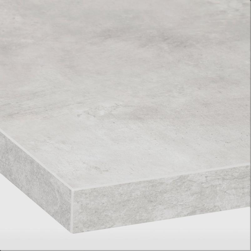 EKBACKEN エークバッケン ワークトップ - ライトグレー コンクリート調/ラミネート 126x65x2.8cm